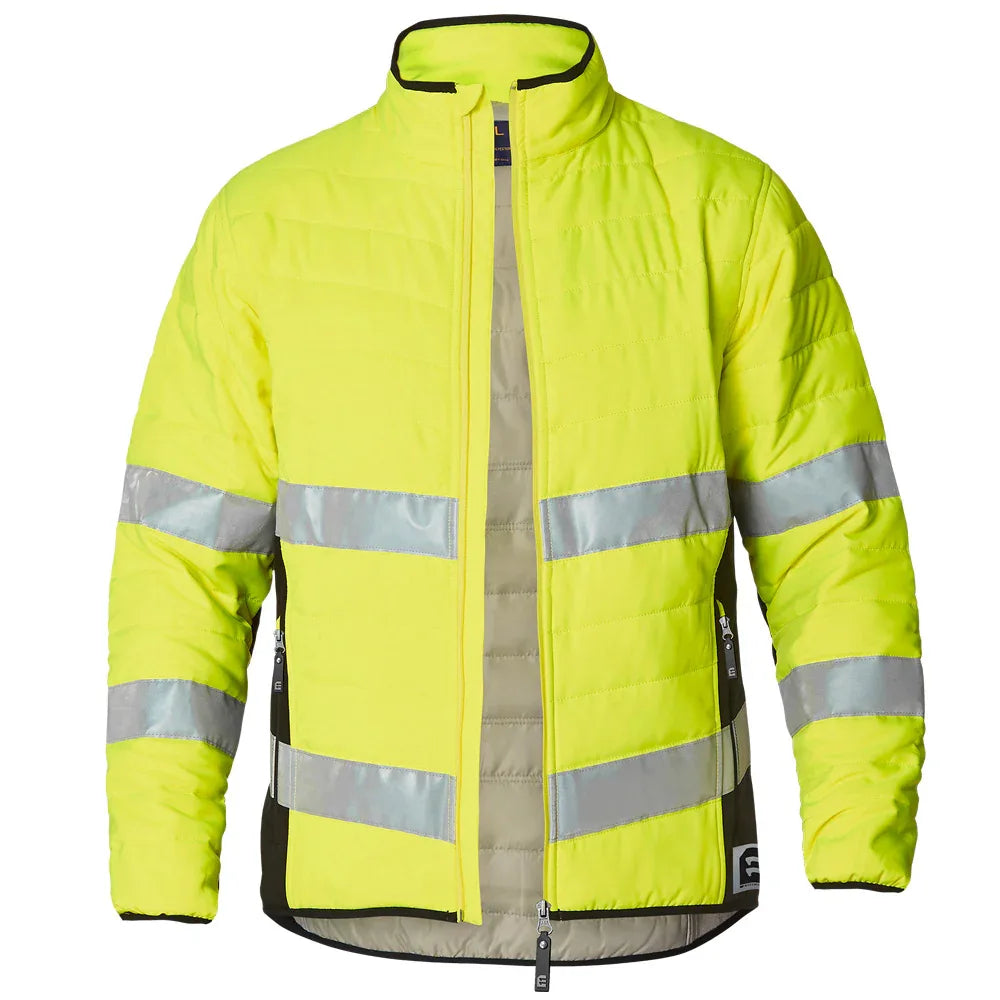 ELEVEN Workwear Hi-Vis Bio-Motion Taped Quilted Jacket - RSEA Safety Outlet